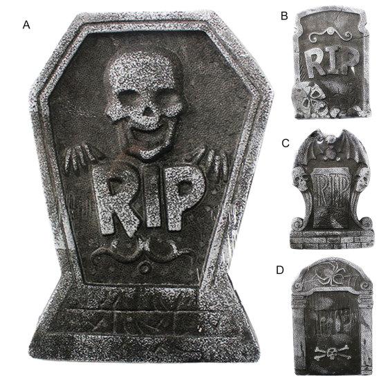 Ozdoby na náhrobní kameny Poutavé Přidat atmosféru Pěna Venkovní halloweenské dekorace náhrobních kamenů na párty