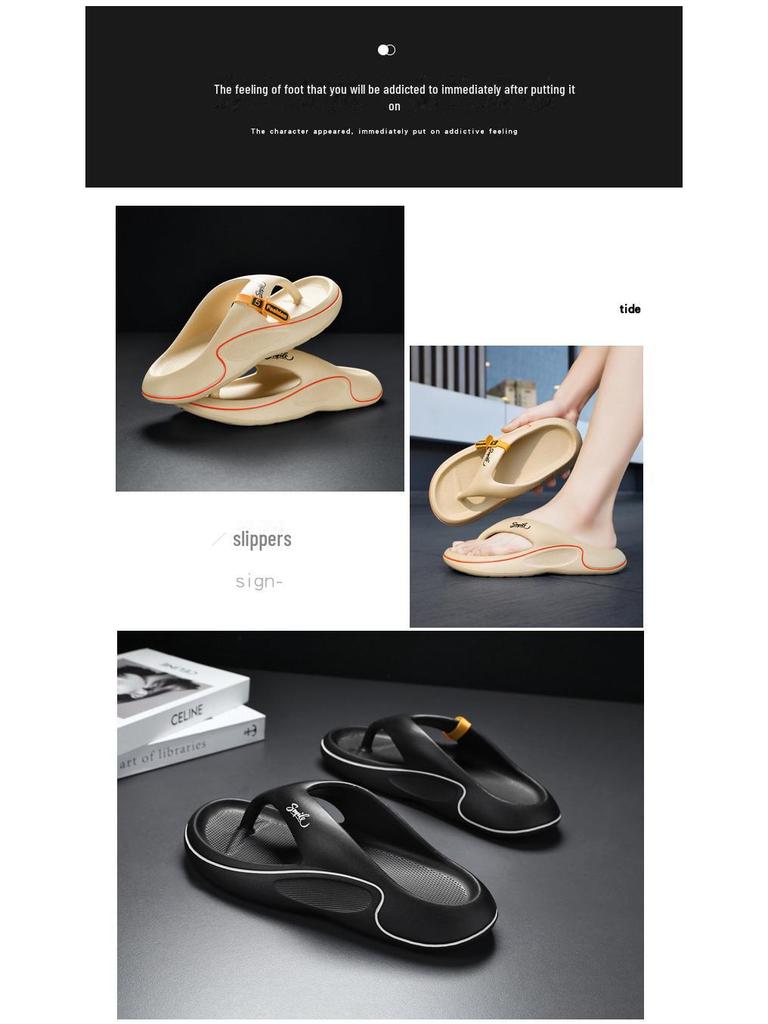 2024 Trendy Lightweight Men's Slip-On Flip-Flops for the Beach
