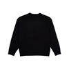 Lee Letter Logo Pullover Round Neck Knitted Sweater Unisex Sweater Black LUT006377203156-A04817