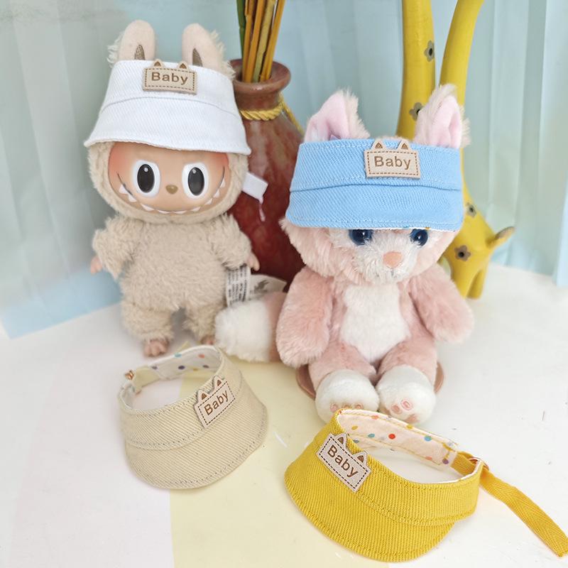 10cm Plush Doll Hat for Lina Bear, 15cm Sun Hat Cosplay Dress-Up Accessory