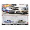 Hot Wheels Premium Ford Torino Chevelle 3 and HFF31 Scale Model Kit 2-Pack '69 Talladega/'66 (Ages Up) Silver/Blue 1/64
