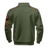 Men's Solid Color Stand Collar Sweatshirt Men's Sports Large Size Casual Sweatshirt
