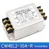 Single-Phase AC Two-Stage Power Filter CW4EL2-30A-R with 3A/6A/20A Terminal Block for PLC Variable Frequency Interference