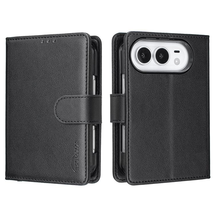 Litchi Texture RFID Anti-Theft PU Leather Wallet Phone Case For iPhone Duo