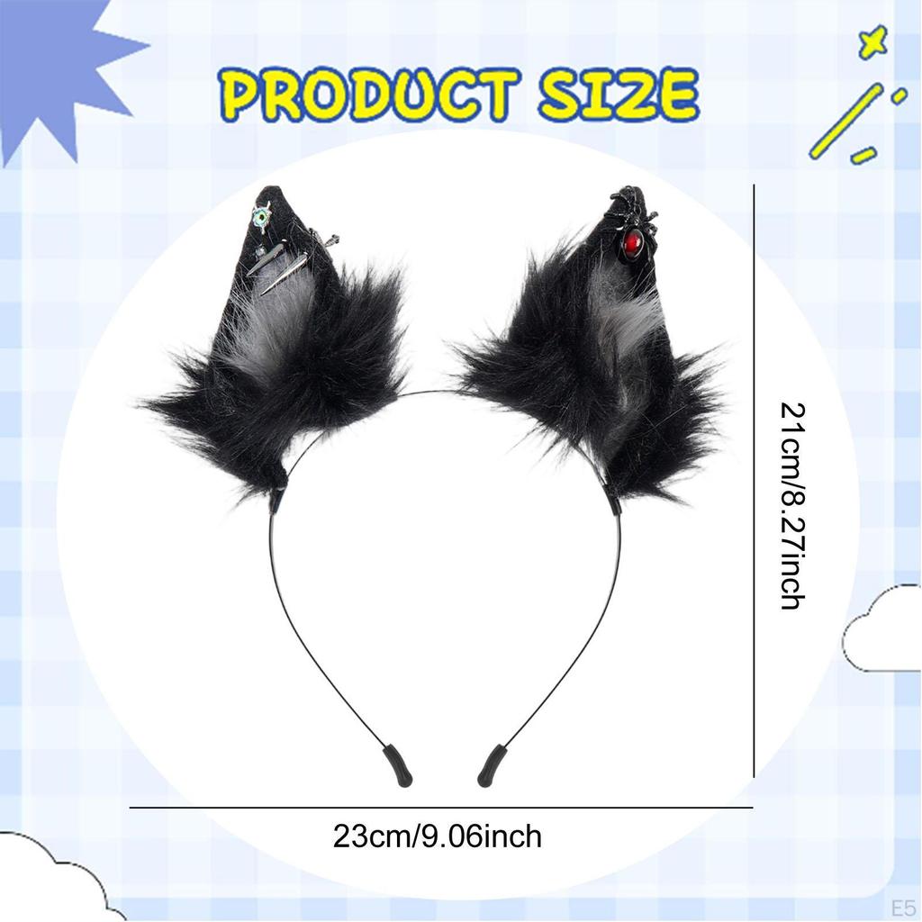 Halloween Ear Headband Accessory Stylish Women Girl Cosplay Photo Props Hairhoop