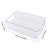 Practical Storage Solution Transparent Makeup Container Clear Plastic Tray for Bathroom and Desk Organizer Storage Box