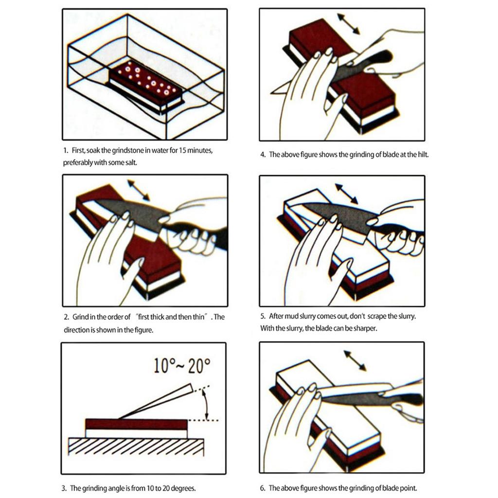 400 1000 3000 8000 Grit Sharpening Stone Double Sided Whetstone Cut Set With Non Slip Bamboo Base and Free Angle Guide