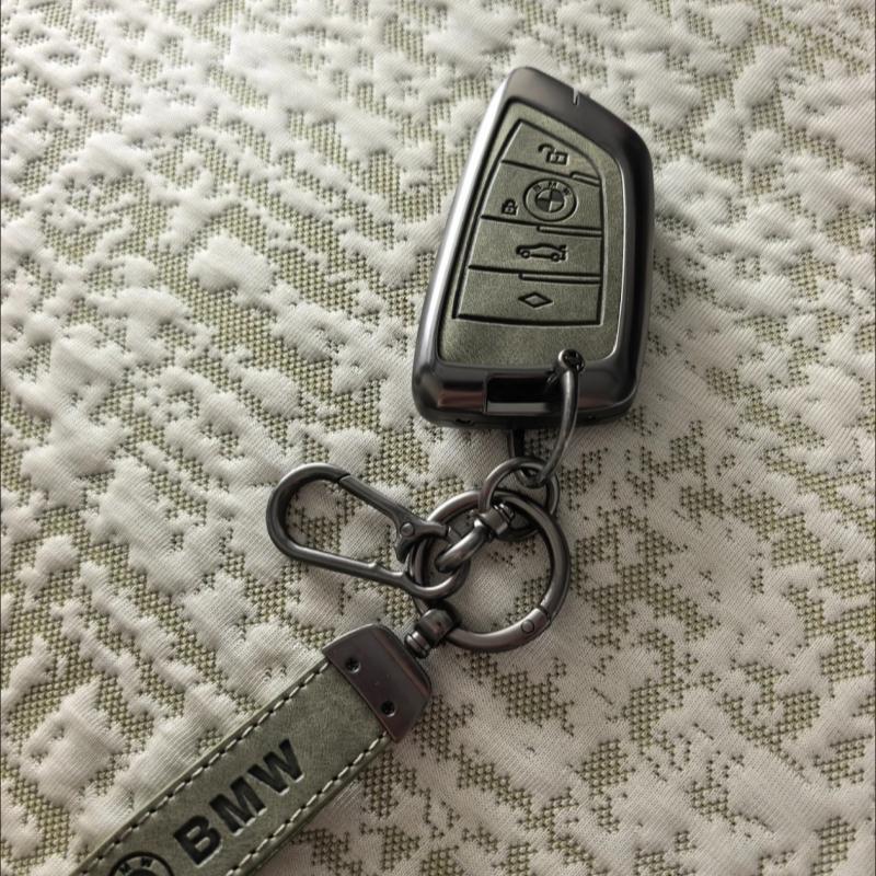 KHQB5 Stickers Car Remote Key Case Cover Fob Shell for BMW X1 X3 X4 X5 F15 X6 F16 G30 7 Series G11 F48 F39 520 525 f30 118i 218i 320i