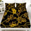 1PC Luxury Polyester Bed Sheet Soft Digital Print Fitted Sheet Without Pillowcase Halloween Decor Gift Bedroom Bed Linen