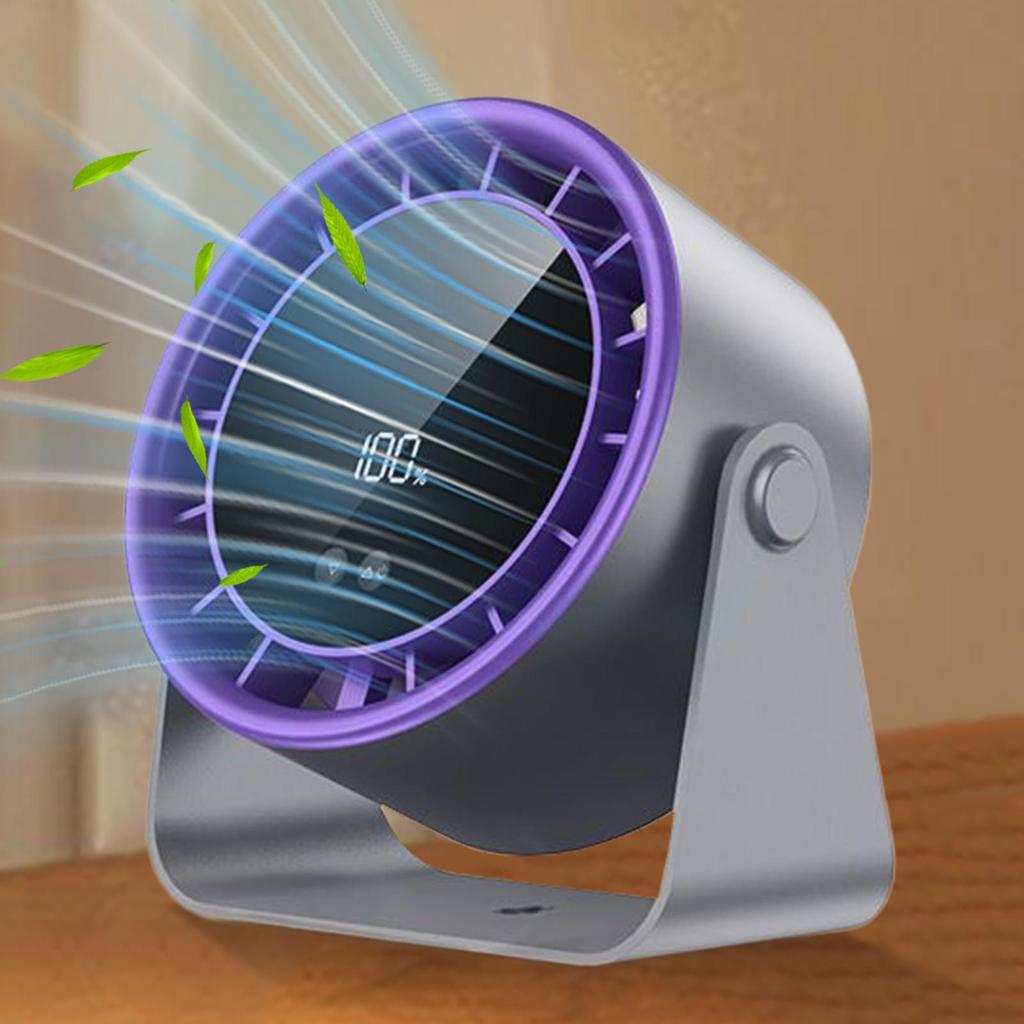 Desktop Fan 100 Speeds Desk Fan With Digital Display Silent Cooling Device For Hand Travel Outdoor Offices Room Camping