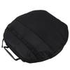 Grill Pan Storage Bag Oxford Cloth Portable Round BBQ Griddle Storage Pouch Camping Skillet Bag with Handle for Outdoor Cooking Picnic