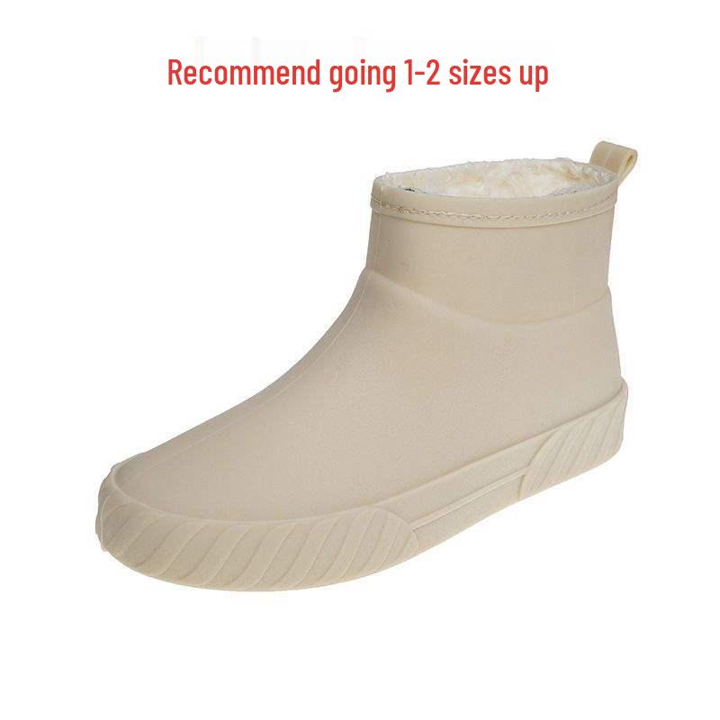 2025 Trendy Women's Non-Slip Low-Cut Summer Rain Boots for Car Washing, Grocery Shopping, and Kitchen Use
