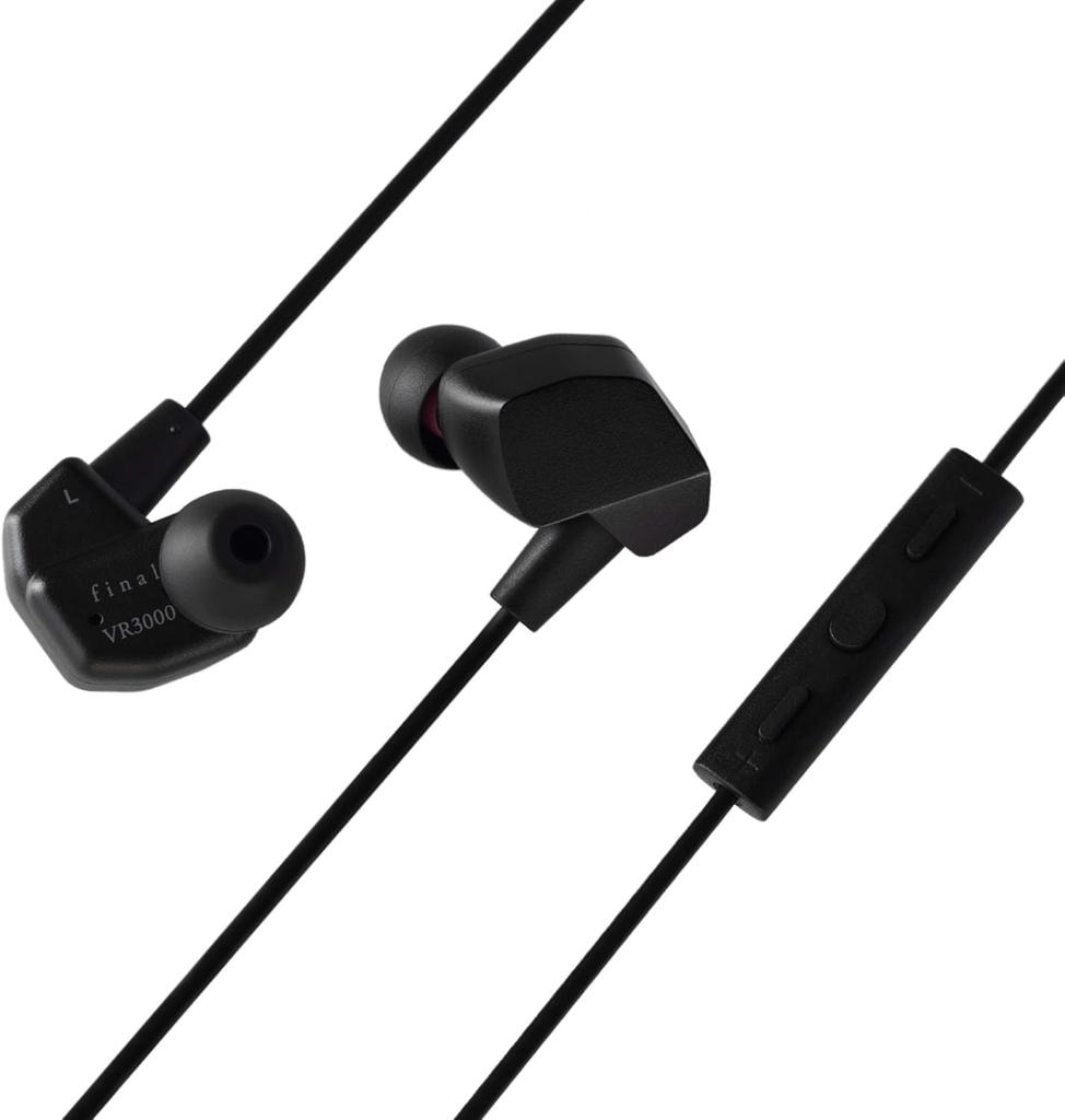 final VR3000 for Gaming Wired Earphones with Binaural Surround Sound and Mic [Recommended for Gaming, VR, Binaural ASMR, and 360° Audio]