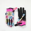 FISD kids  7 color Super Donut Wheel Glitz Riding dirt bike long finger touch screen gloves