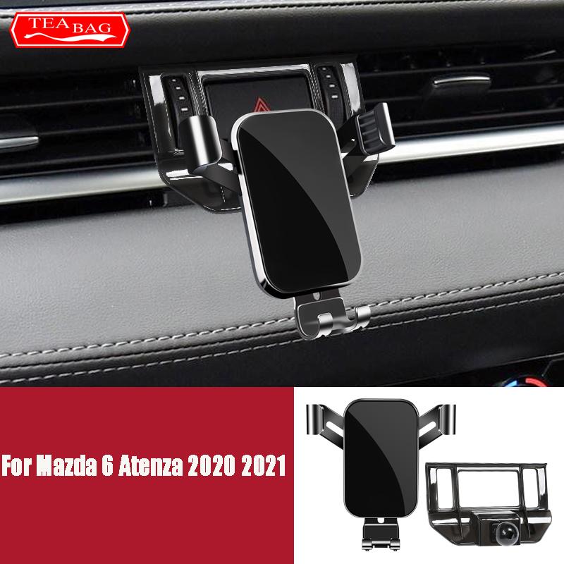 

Car Styling Adjustable Mobile Phone Holder For Mazda 6 Atenza 2020 2021 Air Vent Mount Bracket Gravity Phone Holder Accessories чёрный