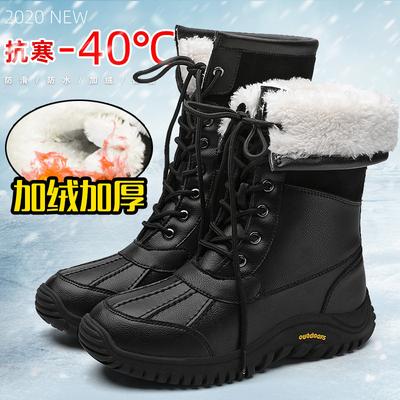 2024 winter nieuwe Martin laarzen dames fluweel warm Noordoost outdoor sneeuwlaarzen dames waterdicht mode hoge katoenen schoenen