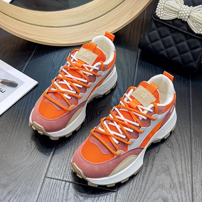 Fashionable All-Season Chunky Sole Trendy Versatile Sneakers, New Comfortable Women's Casual Shoes, Stylish Women's Footwear