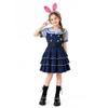 Children's Day Costume for Girls: Zootopia Judy Hopps, the Rabbit Police Officer Cos Student Navy Dress