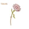 Alloy Enamel Flower Carnation Brooch Dripping Oil Process Pin Wearresistant Antirust Brooch Versatile Collar Coat Accessory For Party