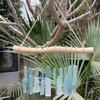 Campanelli a Vento in Vetro di Mare e Legno Galleggiante Campanelli a Vento Artigianali per Esterno Decorazioni a Tema Oceano/Spiaggia Regalo per Inaugurazione Casa