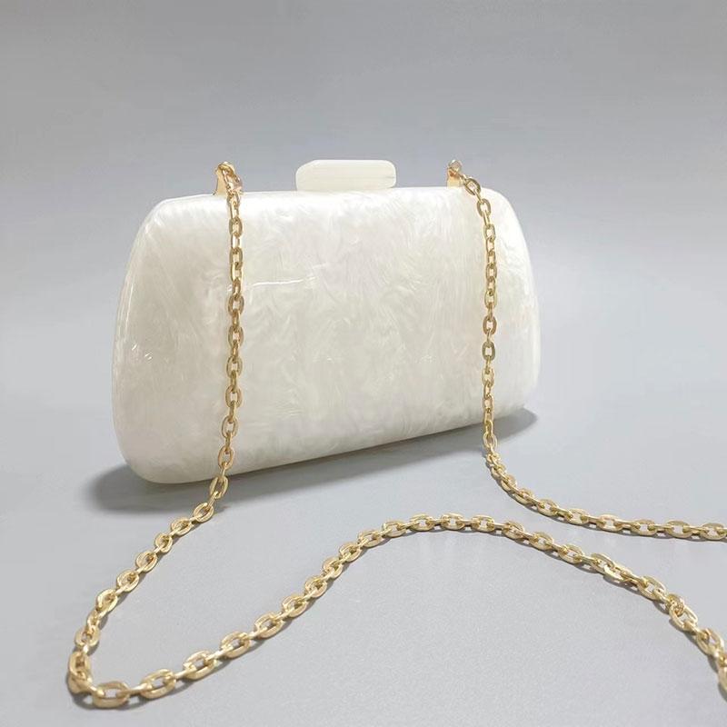 Evening Dress Bag Luxury Designer Hand Bags For Women Wedding Banquet Clutch Acrylic Shoulder Crossbody Shell Original Mark Bags
