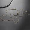 EUEAVAN Basic Snake Chain Necklace For Woman Men Stainless Steel 80cm Adjustable Chains Jewelry Accessories Gift Wholesale
