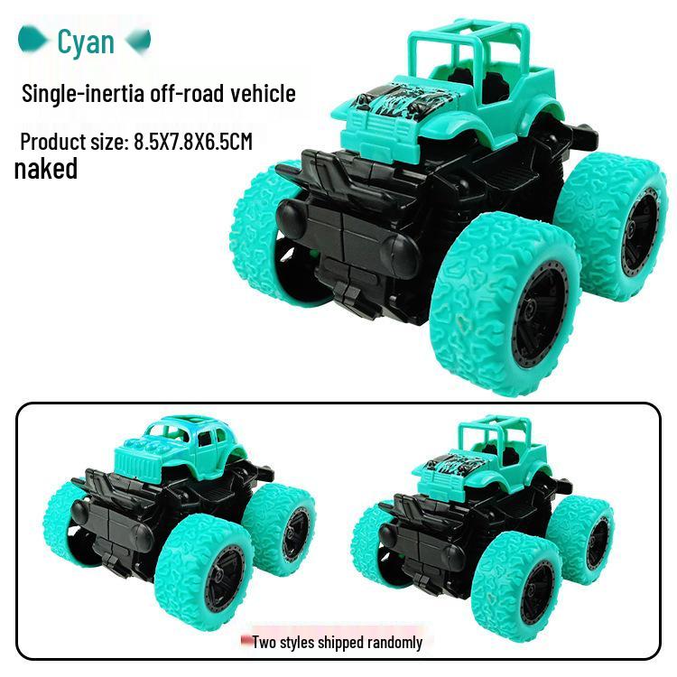 Off-Road Inertial Pull-Back Four-Wheel Drive Toy Car for Kids
