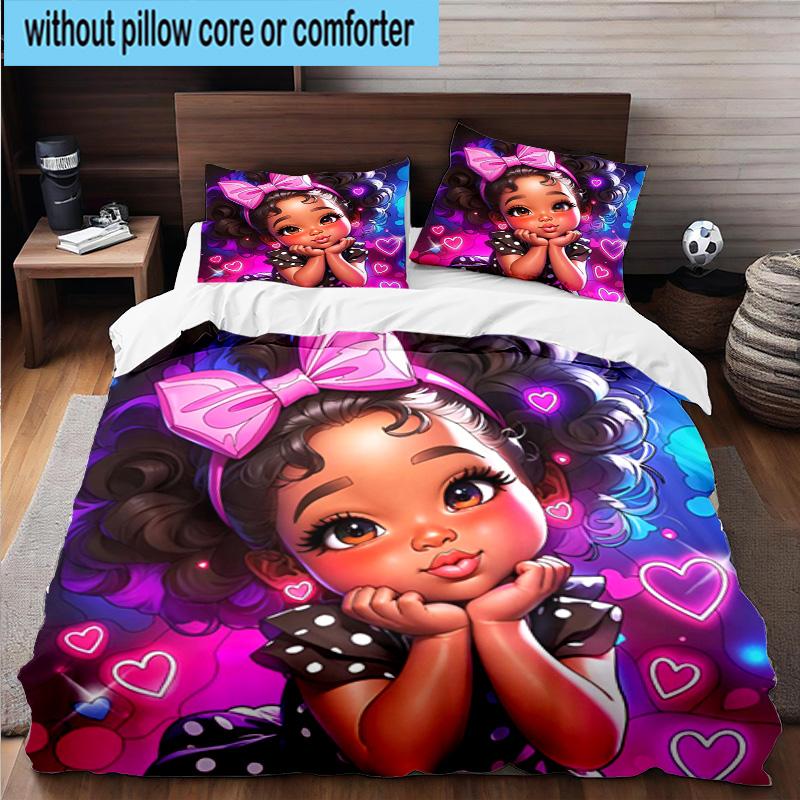 Royal Butterfly Princess Dreams 3pcs Bedding,Including 1pc Duvet Cover And 2pcs Pillowcases Perfect for Christmas,Ideal for Bedroom, Dormitory