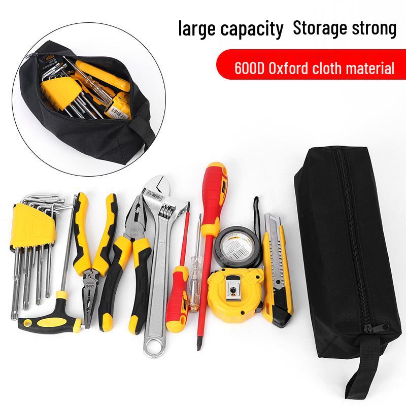 Heavy-Duty Canvas Tool Bag with Multifunctional Oxford Cloth for Electricians