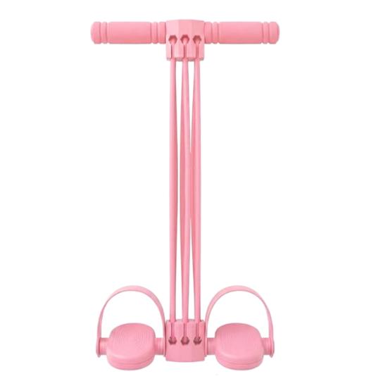 Pedal Resistance Band with Handle 6-Tube Pedal Ankle Puller Multifunction Abdomen Waist Arm Legs Stretching Training Pedal Workout Band