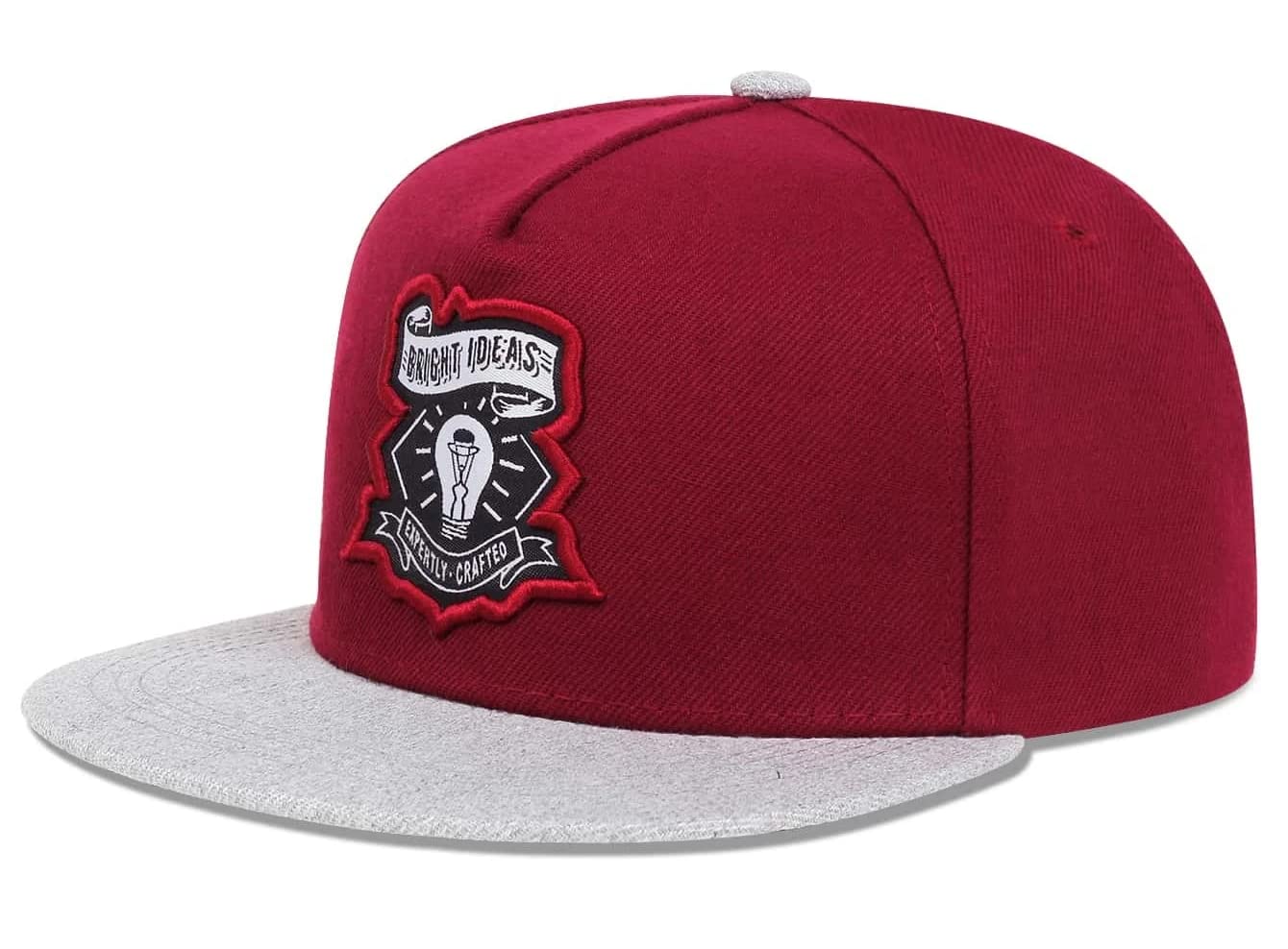 

Sproutsy Men s Snapback Flat Cap, Straight Fit, Baseball Cap, Stylish, Unisex (Burgundy)