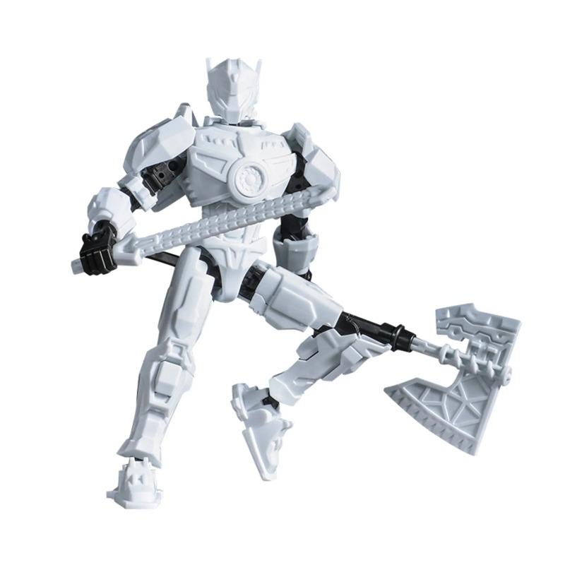 

Нова 3D-друкована фігурка T13 Mechwarrior Project, іграшки-манекени 13, багатосуглобова рухома, з індивідуальними аксесуарами, іграшки в подарунок One Size білий