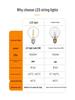 Waterproof G40 String Lights: Energy-Saving LED Outdoor Garden & Christmas Décor for Camping