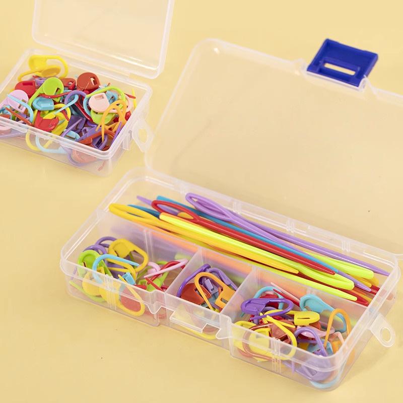 Knitting & Crochet Tool Set: Stitch Markers, Sewing Needles, Suture Needles, Wool Crochet Pins, Anti-Unbutton Buckles