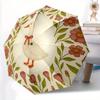 1pc Duck Floral Automatic Umbrella   Auto Open/Close Folding Umbrella with  8 Rib Frame, 3 Fold Compact Umbrella for Men & Women
