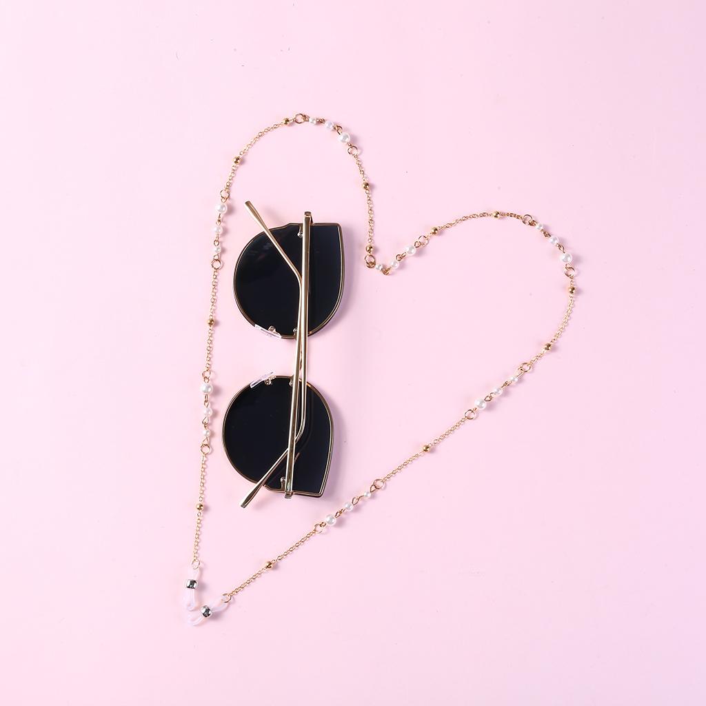Women Fashion Pearl Beads Nonslip Eyeglass Chain