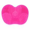 Silicone Apple-Shaped Makeup Brush Cleaning Pad with Suction Cups