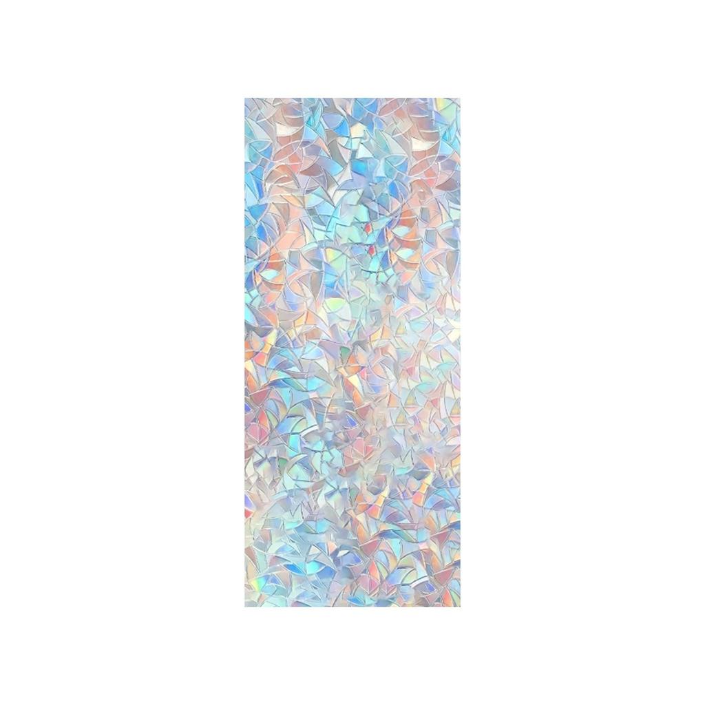 Glass Window Sticker Transparent Opaque Crescent Pattern