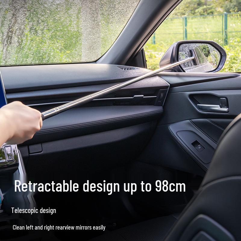 Retractable Rainproof Rearview Mirror Wiper: Anti-Fog and Water Removal Artifact