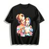 Warm Parent-child Tooth-brushing Print T-shirt For Family Pure Cotton T-shirt