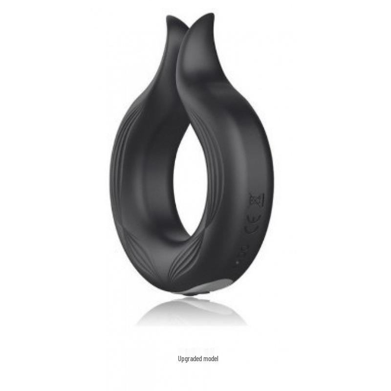 Silicone Rechargeable Vibration Cock Ring with Remote Control for Enhanced Male Performance