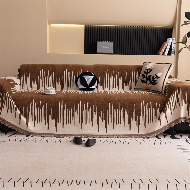 

Universal fashion chenille non-slip sofa cover cloth cover back towel premium light luxury versatile anti-cat scratch sofa towel 30 * 50 waist pillowcase