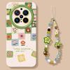 Flowers for Vivox300pro Silicone Oppo Spring Findx9 Samsung S26 Lanyard Xiaomi 17 Mobile Phone Case