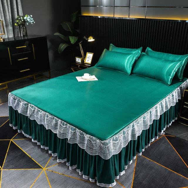 Cool Mat Ice Silk Mat Trzyczęściowy zestaw Pojedynczy Podwójny Można prać w pralce Narzuta na łóżko Letnie łóżko Rozkładane Składane Klimatyzowane siedzisko