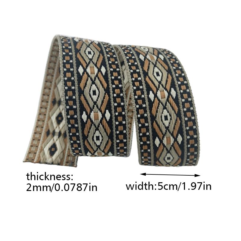 5cmx1Yard Ribbon Luxury Colorful Diamond Pattern Curtain Decor Sewing Accessories Multi-Function Multiple Colors