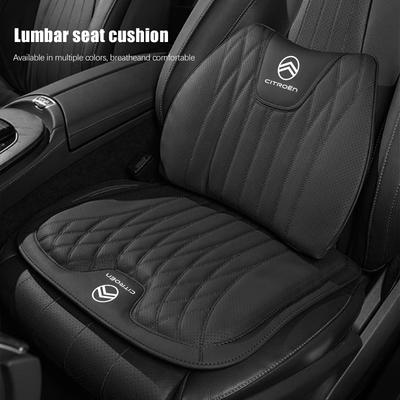 Car Seat Cushion Breathable Anti Slip Pad Lumbar Support Pad For C4 C3 C5 C5X e-C4 X e-C3 C-Elysee Berlingo C1 C6 C2
