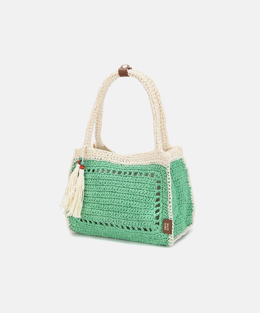 White Sands Tassel Crochet Tote Bag Tressa (4 Colors)