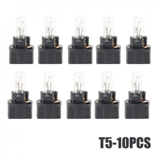 10Pcs T5 SMD Car LED Dashboard trument Interior Light Lamp Bulb Accessories