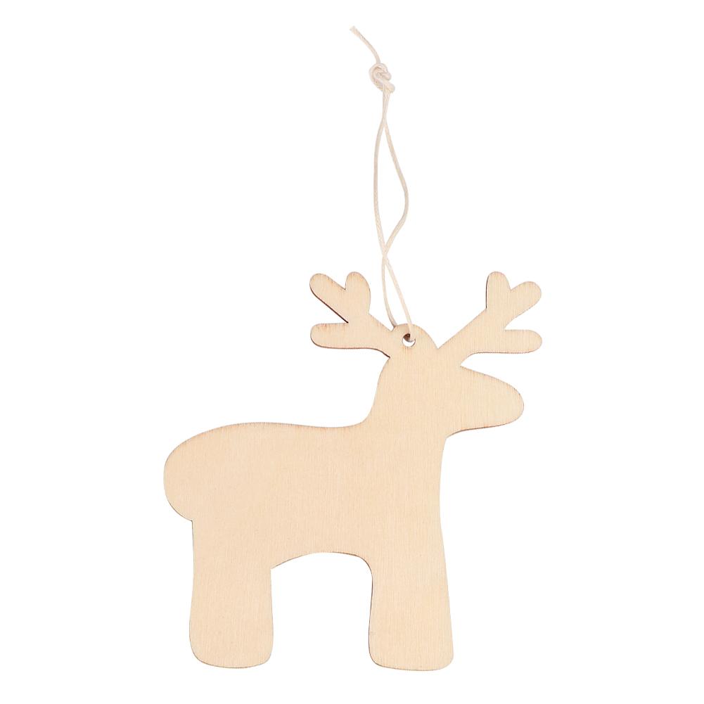 10Pcs Christmas Tree Pendant Handcraft DIY Hanging Ornaments Home DecorationElk 10cm