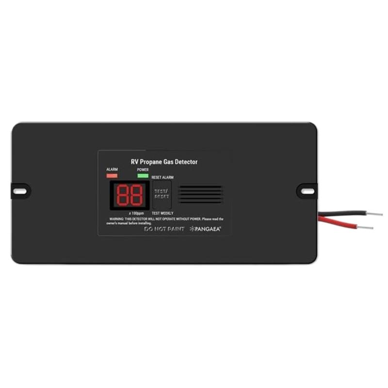 

12v Powered Car Propane Gas Leak Detector with Test Reset Button and Wide Operating Temperature Range Plastic Texture 1